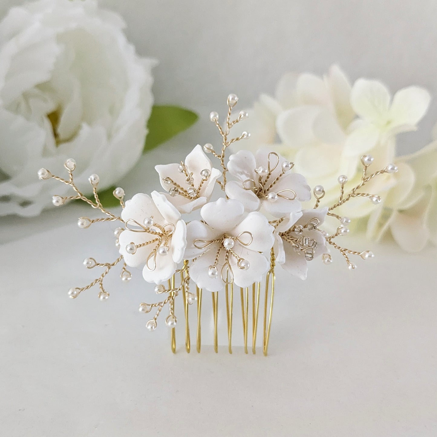 Aurora Wild Flower Bridal Hair Comb