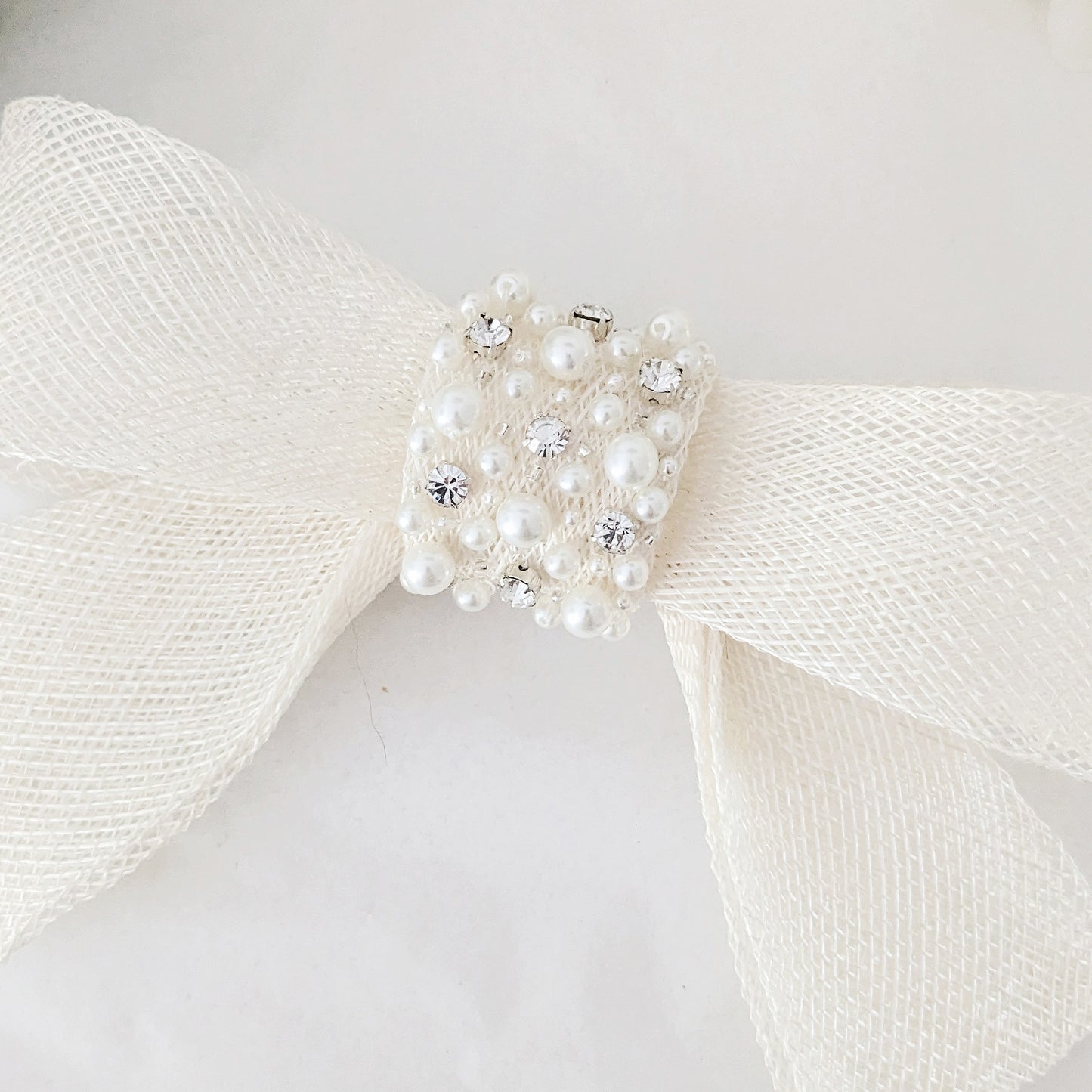 Charlotte Pearl & Crystal Hair Bow