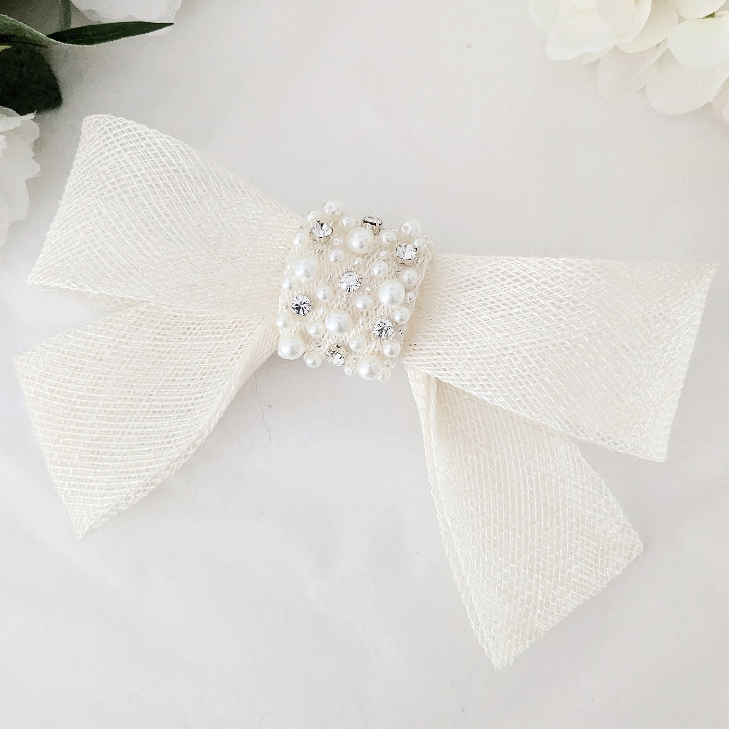 Charlotte Pearl & Crystal Hair Bow