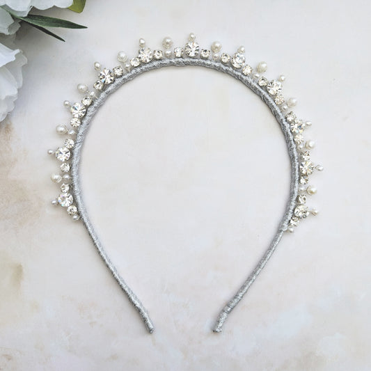 Modern celestial headband for weddings - Susie Warner