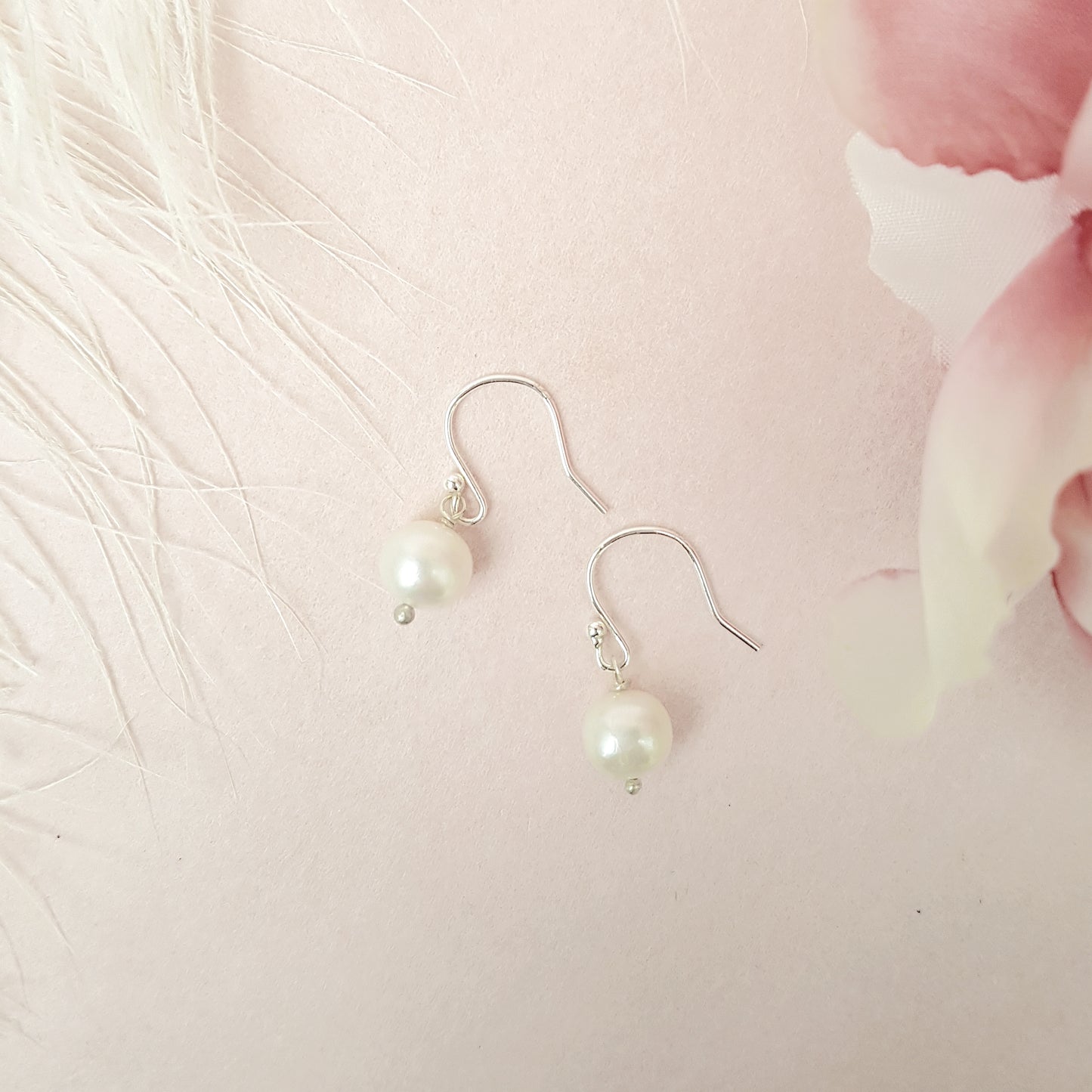 Beautiful Freshwater Pearl Bridal Earrings