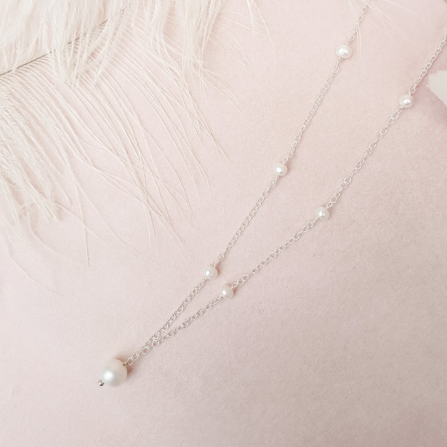 Beautiful Freshwater Pearl Bridal Necklace