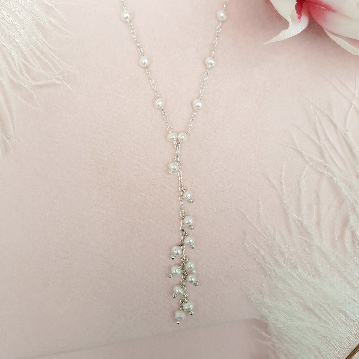 Beloved Pearl Waterfall Necklace