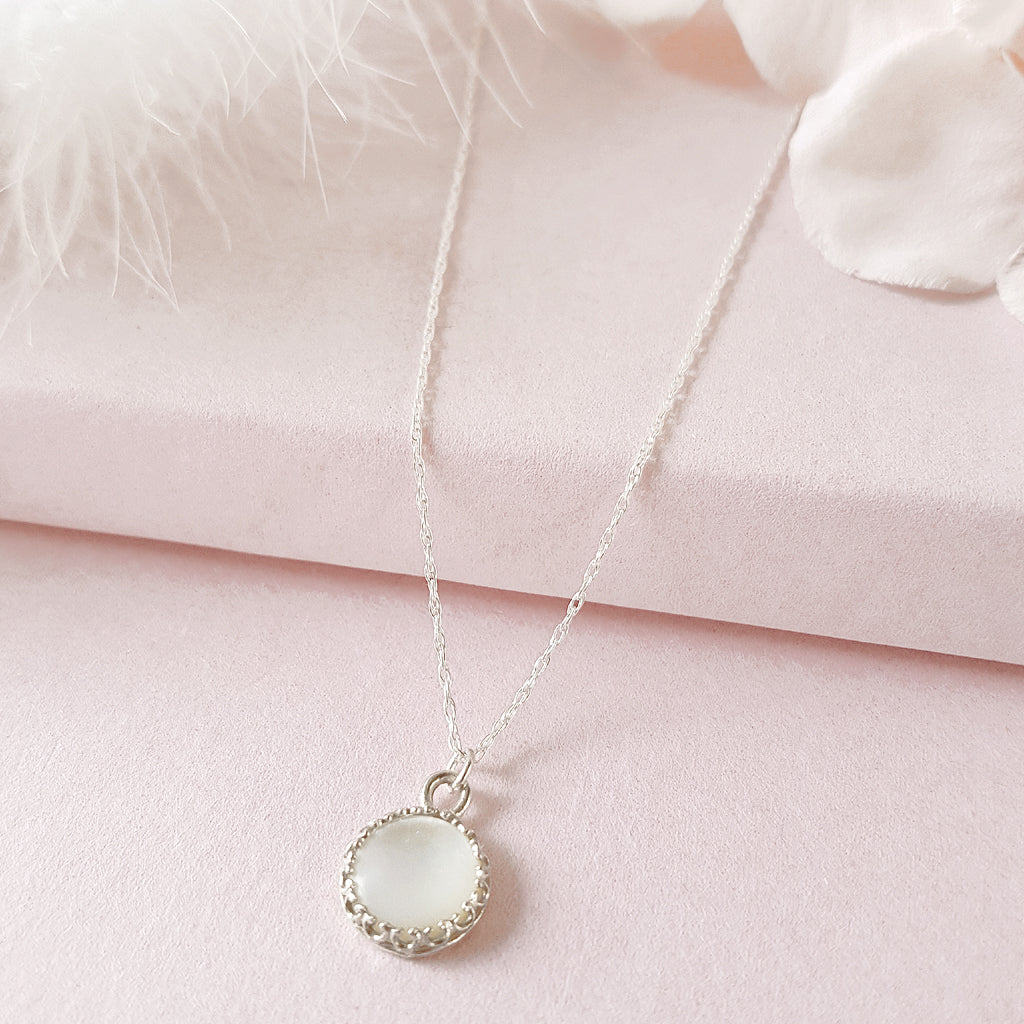 mother of pearl bridesmaids gift - susie warner
