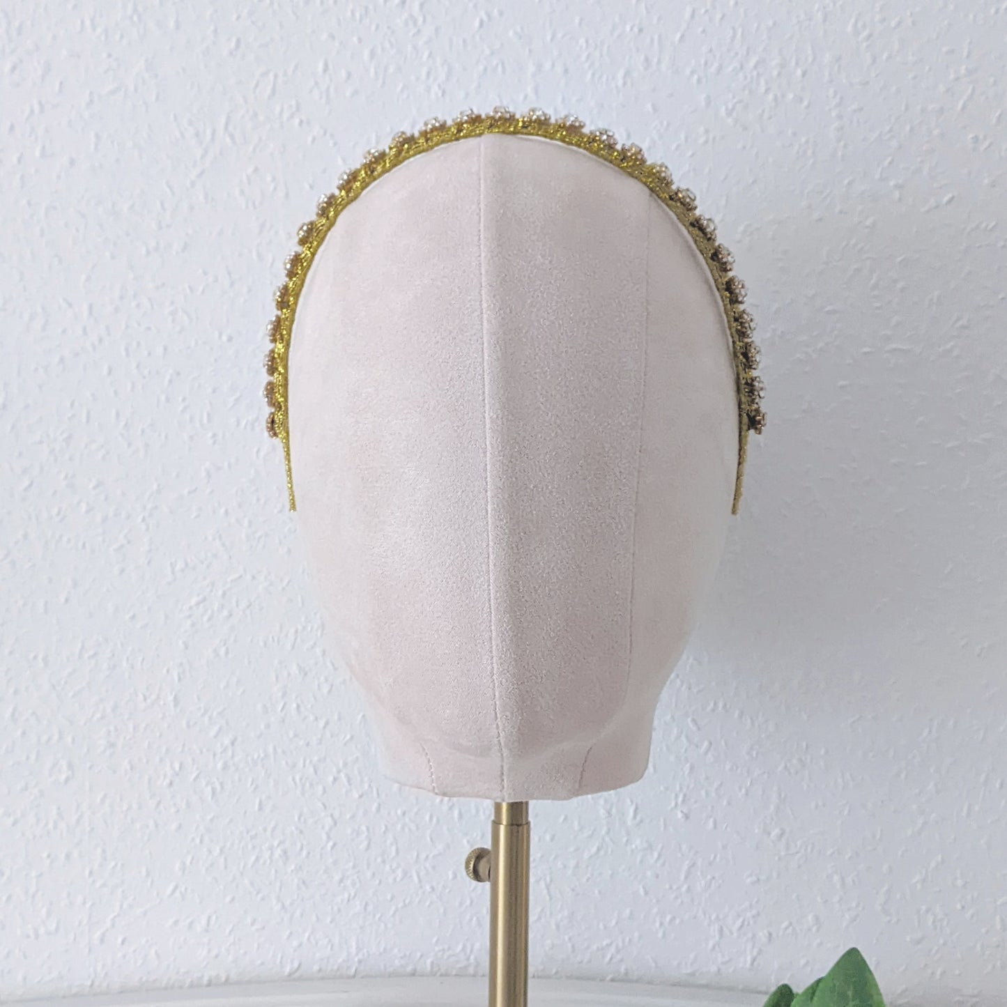 Joyful Gold Crystal Flower Headband