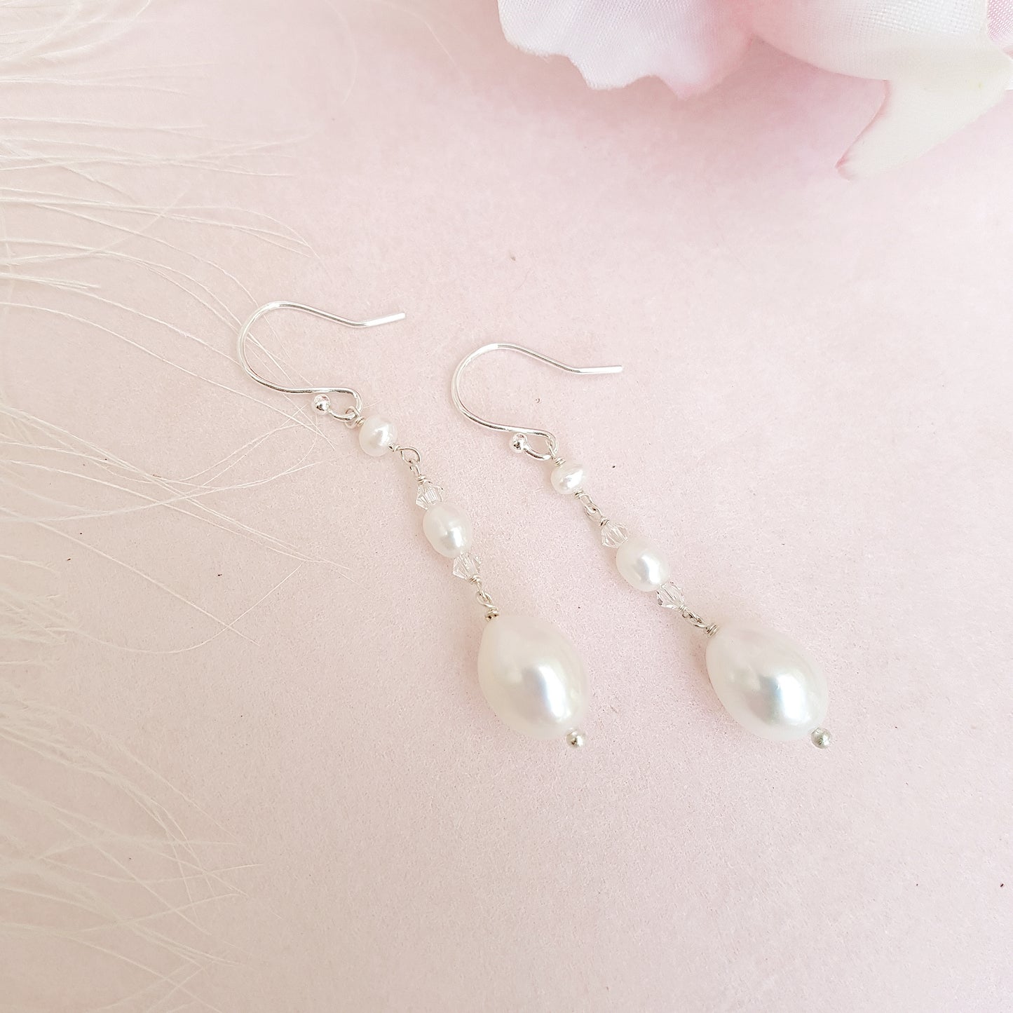 Kismet Baroque Freshwater Pearl Bridal Earrings