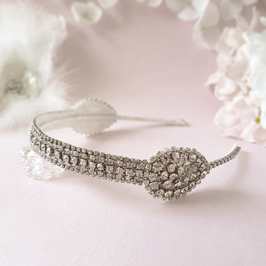 Modern Art Deco bridal headband - Susie Warner