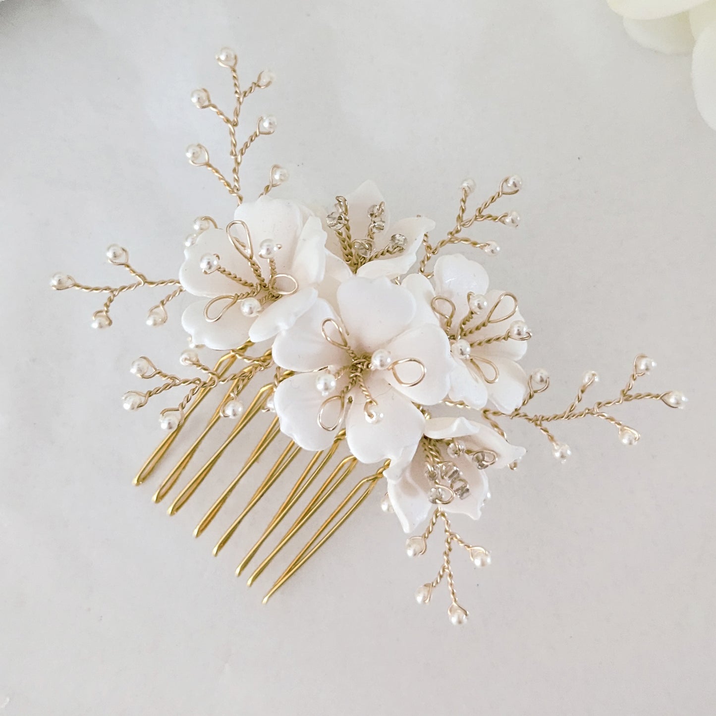 Aurora Wild Flower Bridal Hair Comb