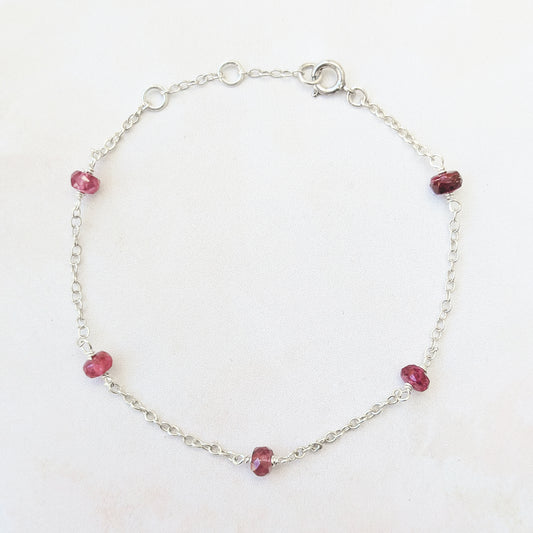 Personalised Birthstone Station Bracelet