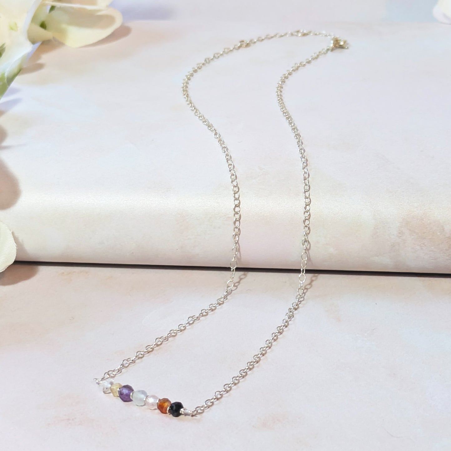 Seven Chakra Bar Necklace