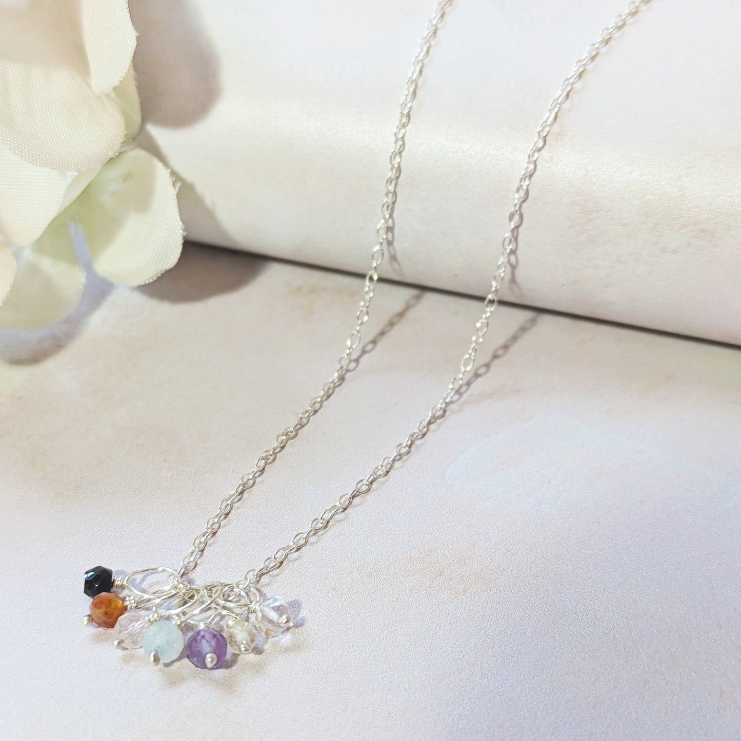 Seven Chakra Charm Necklace