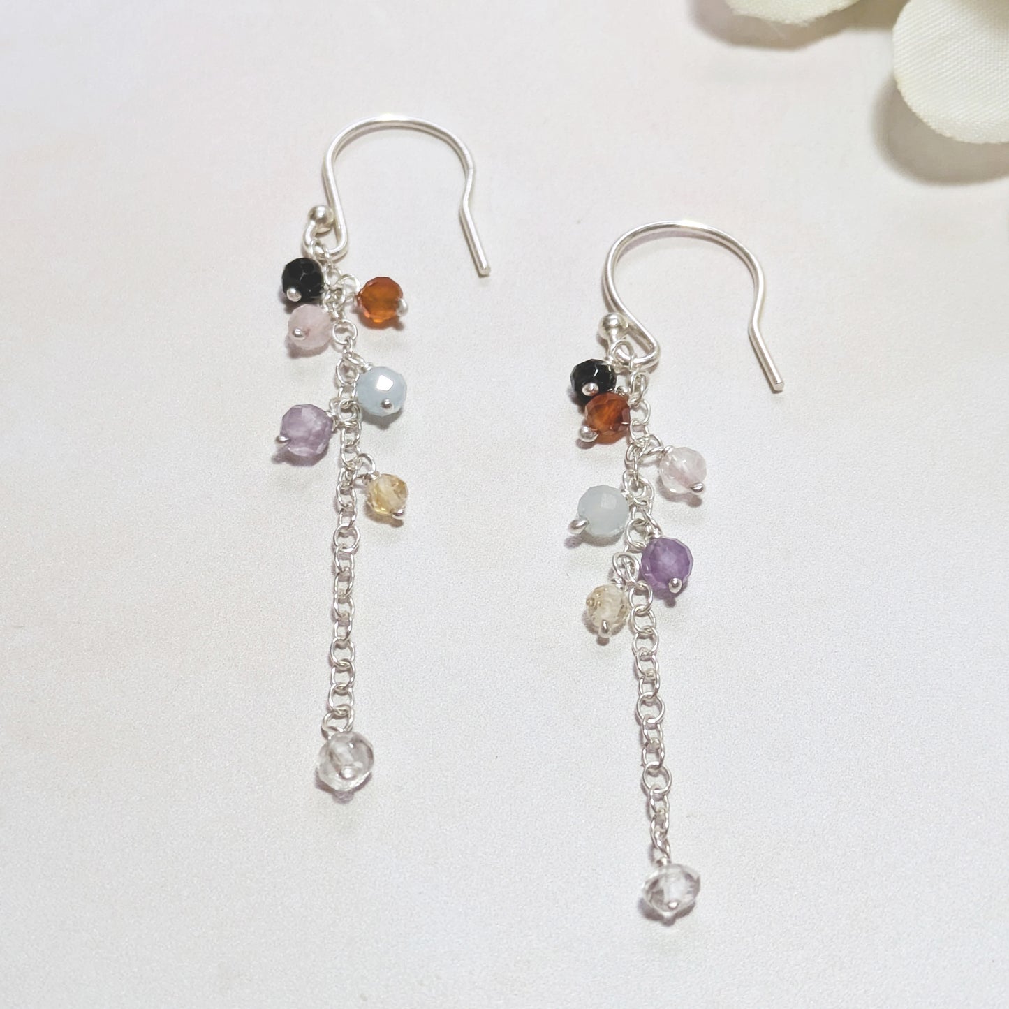 Seven Chakra Drop Earrings