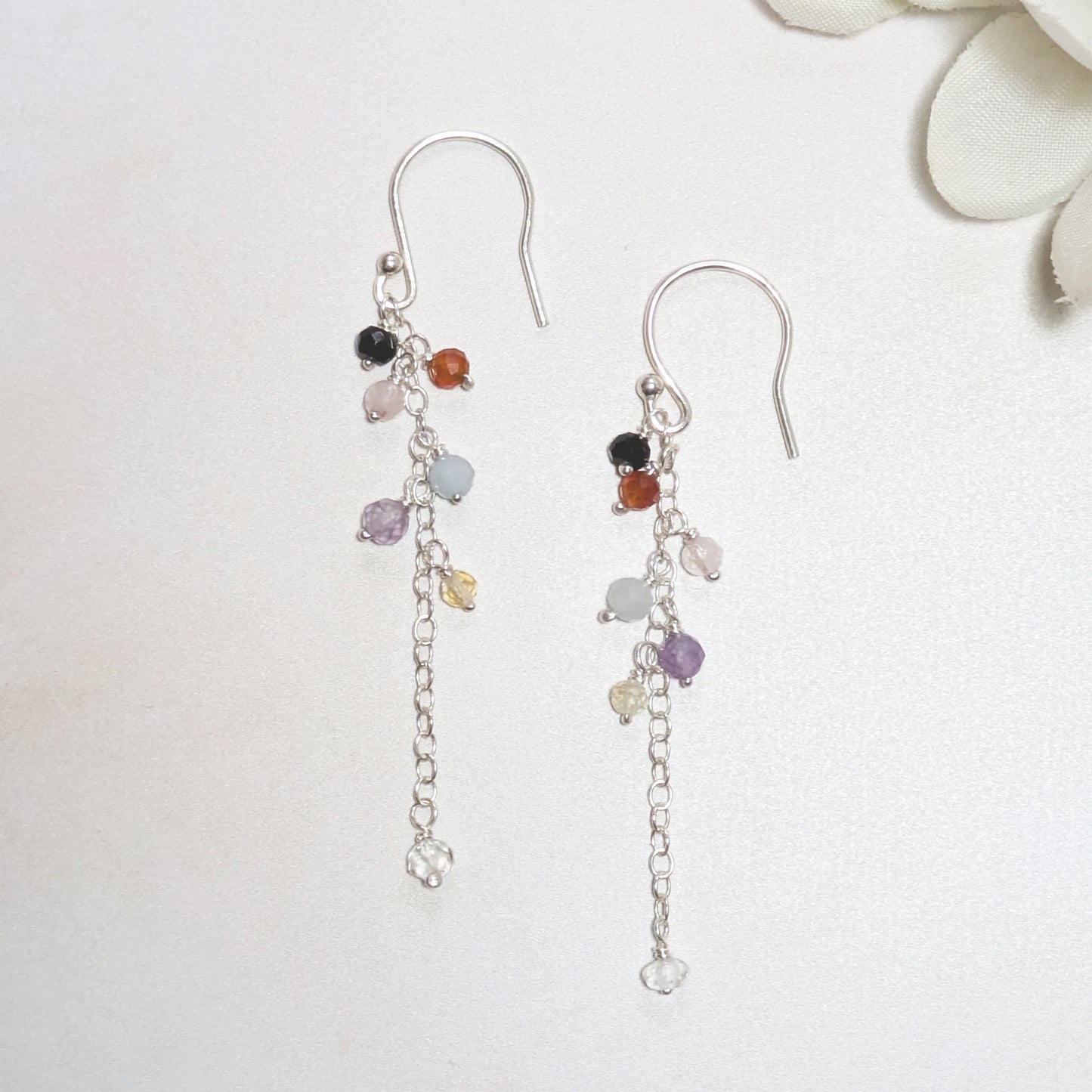 Seven Chakra Drop Earrings