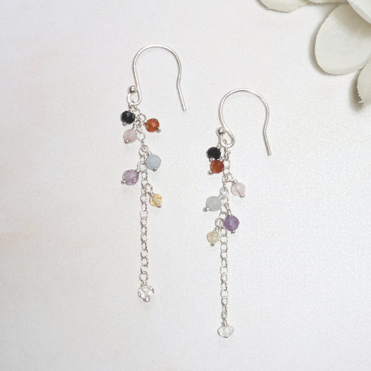 Seven Chakra Drop Earrings