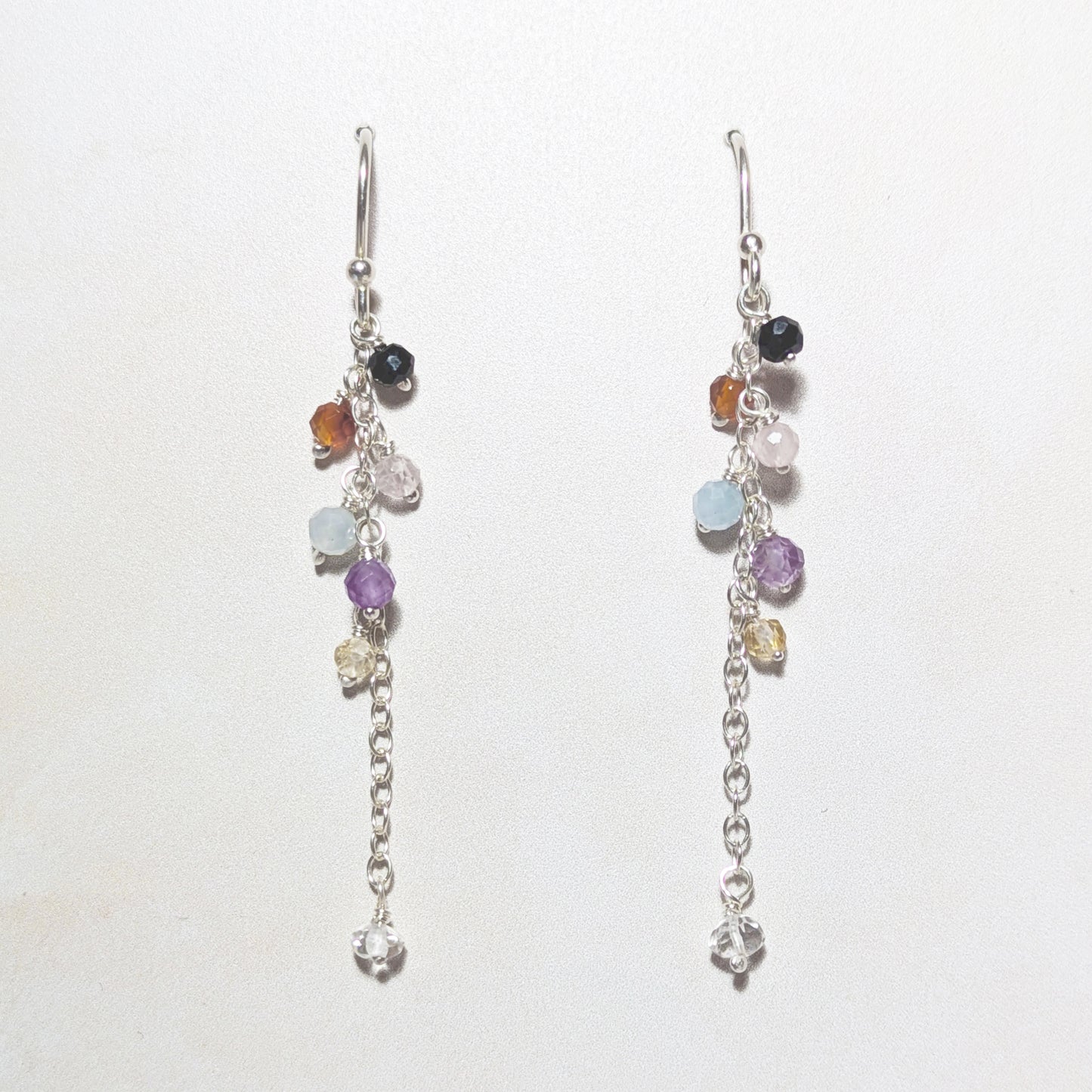 Seven Chakra Drop Earrings