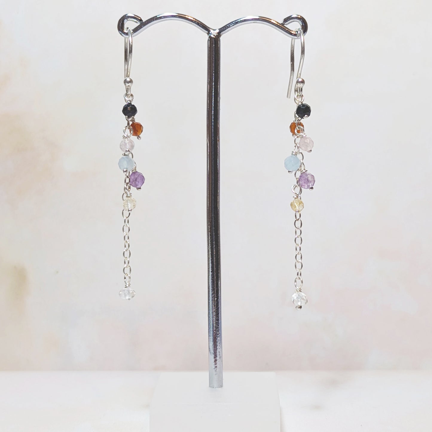 Seven Chakra Drop Earrings