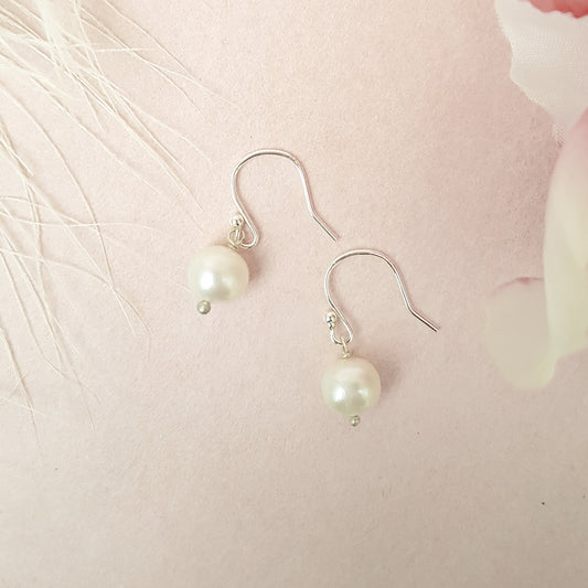 Beautiful Freshwater Pearl Bridal Earrings