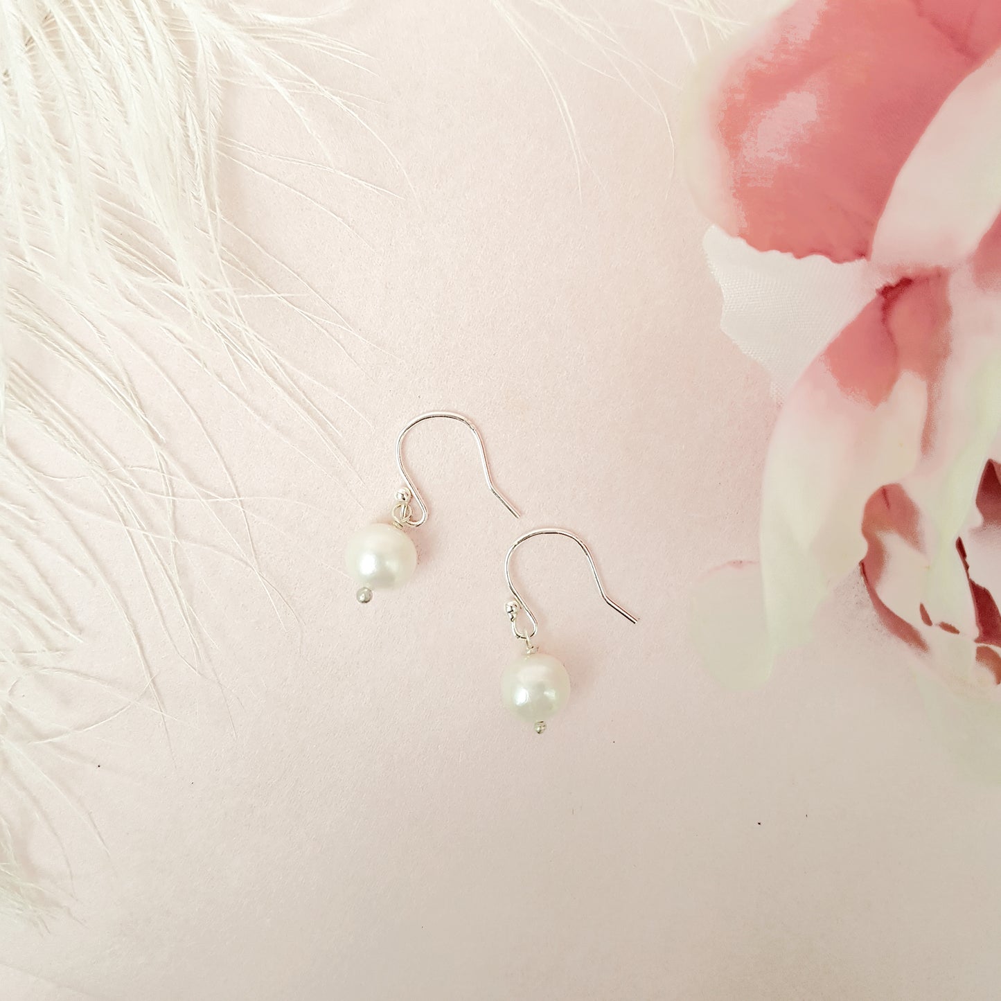 Beautiful Freshwater Pearl Bridal Earrings