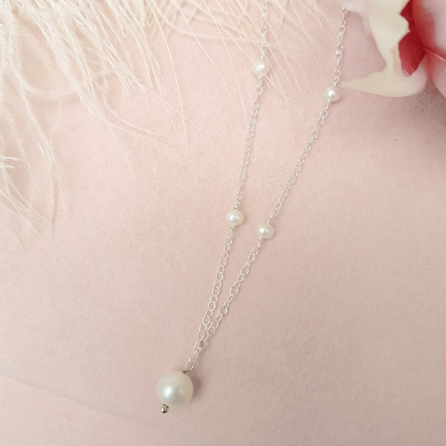 Beautiful Freshwater Pearl Bridal Necklace