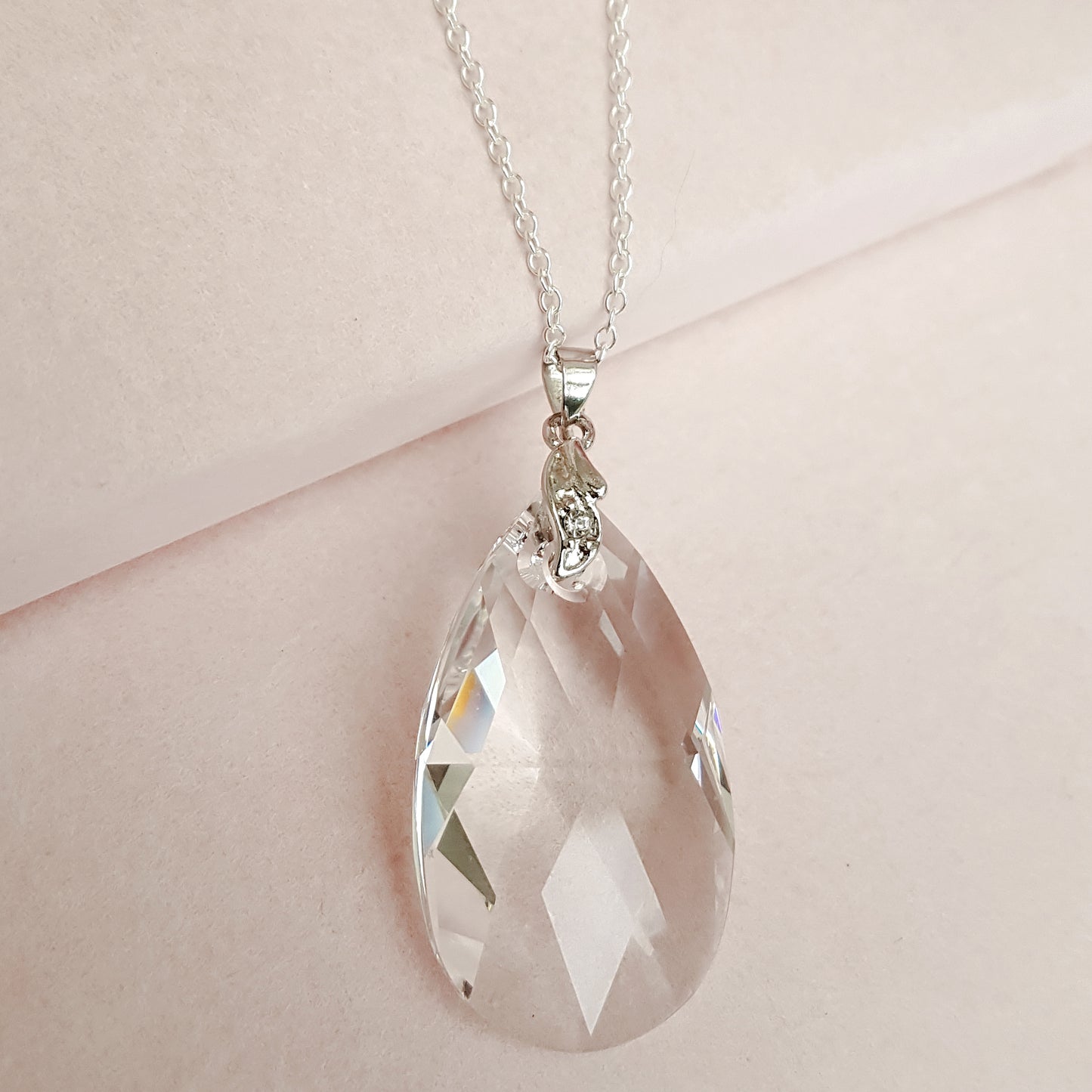 Dazzling Limited Edition Swarovski Crystal Teardrop Necklace
