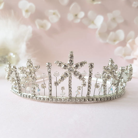 Estelle Crystal Star Bridal Crown