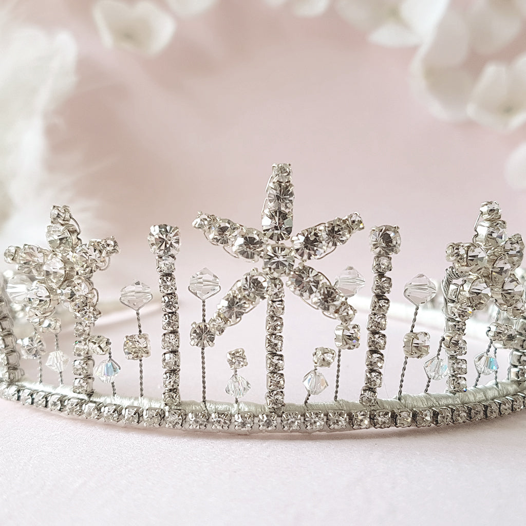 Estelle Crystal Star Bridal Crown