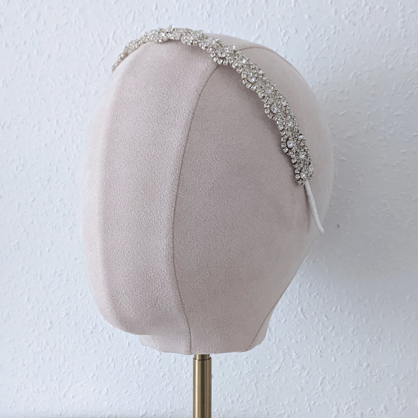 Vintage crystal headband for brides   designed & handmade by susie warner.