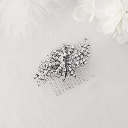 Jewel Crystal Starburst Bridal Hair Comb
